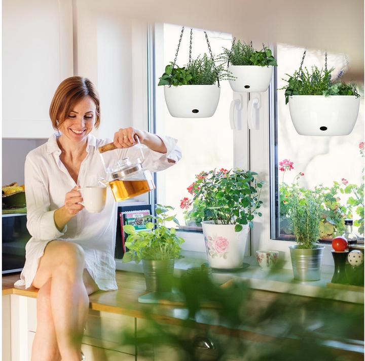 Actual product image Relaxdays hanging basket set (28.50 x 67 cm)