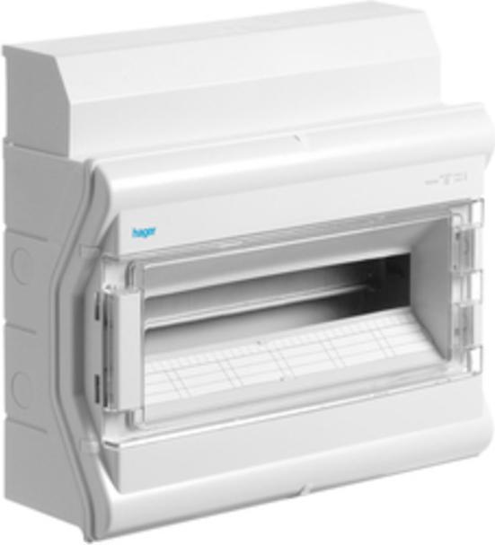 Actual product image Hager Small distribution board, surface-mounted Vector IP65, space units 18