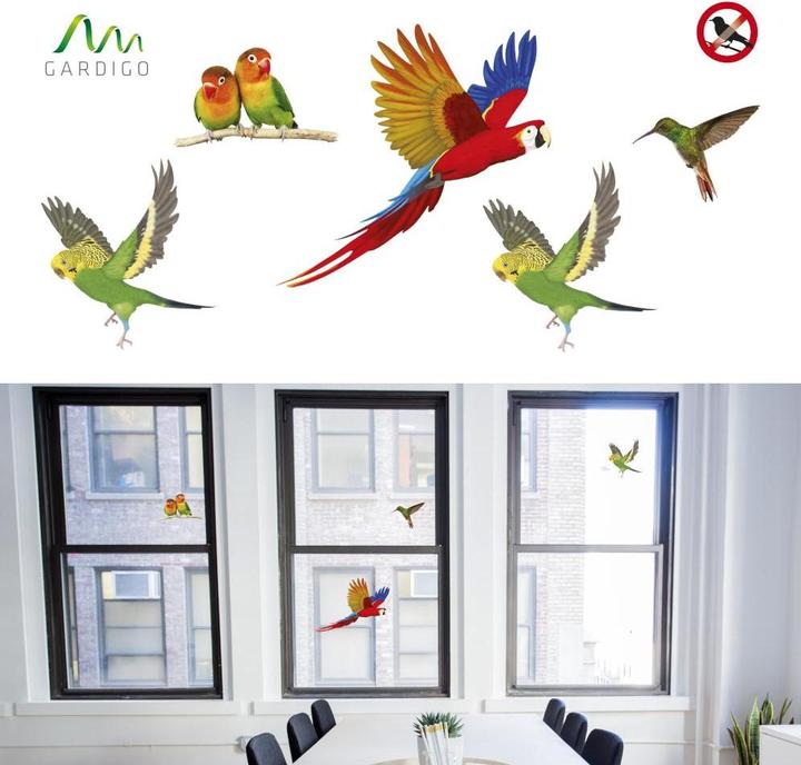 Produktbild Gardigo Stickers Native Birds Fensteraufkleber Vogelbild (1000 ml)