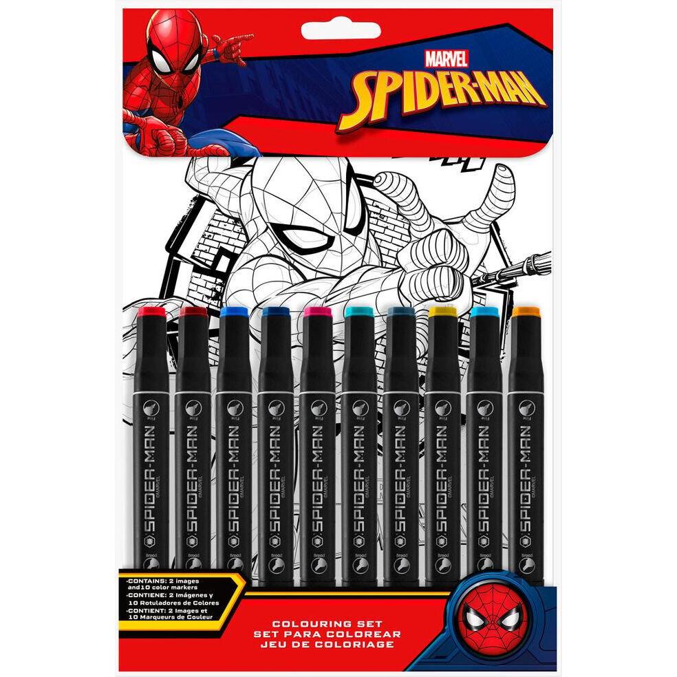 Kids Euroswan Marvel Spiderman Schreibwaren malen nach Zahlen Set