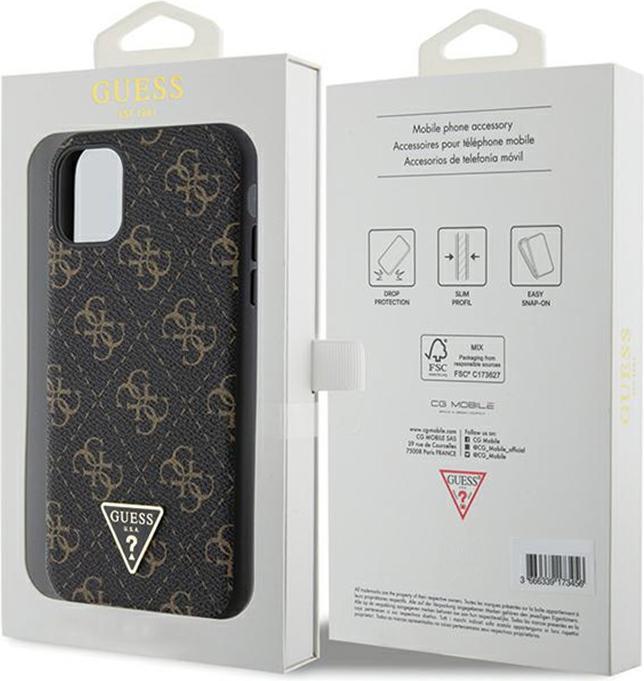 Produktbild Guess GUHCN61PG4GPK iPhone 11 / Xr 6,1" czarny/black hardcase 4G Triangle Metal Logo (Apple iPhone 11)