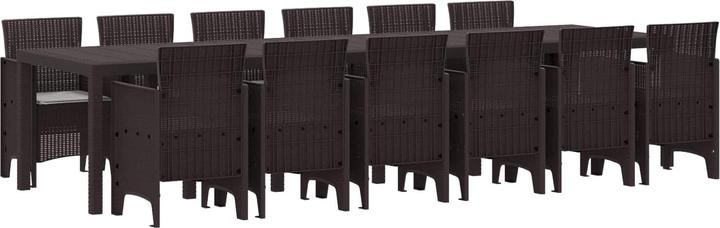 Produktbild vidaXL Gartendining-Set (350 x 100 x 74 cm)