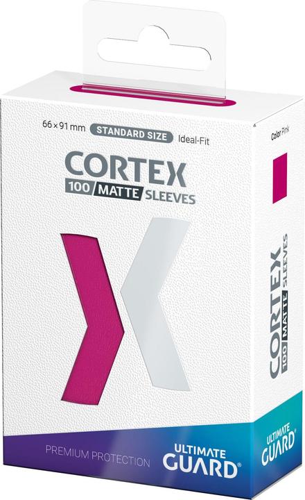 Productafbeelding Ultimate Guard 100 pochettes Cortex Sleeves taille standard Matte Pink