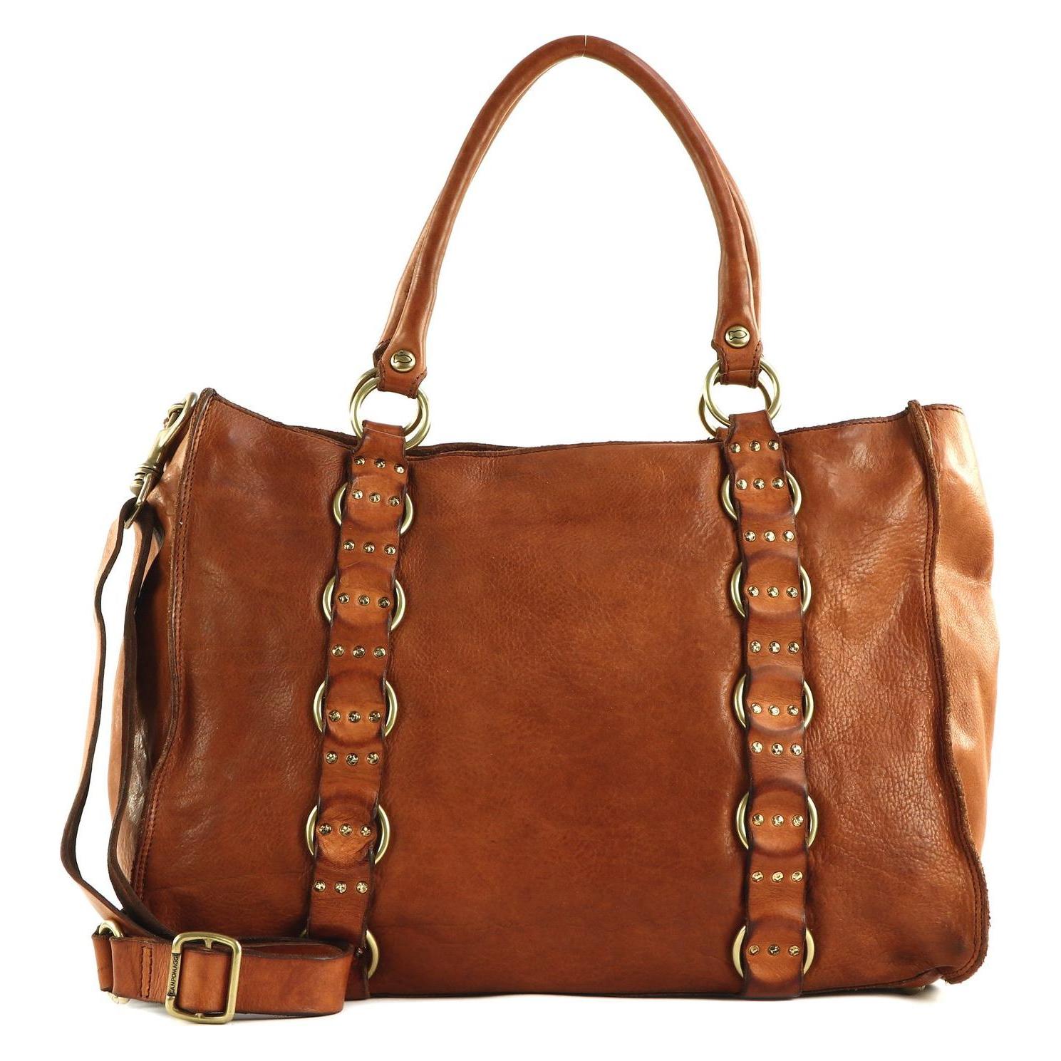 Campomaggi, Damen, Handtasche, Shopping Bag, Braun