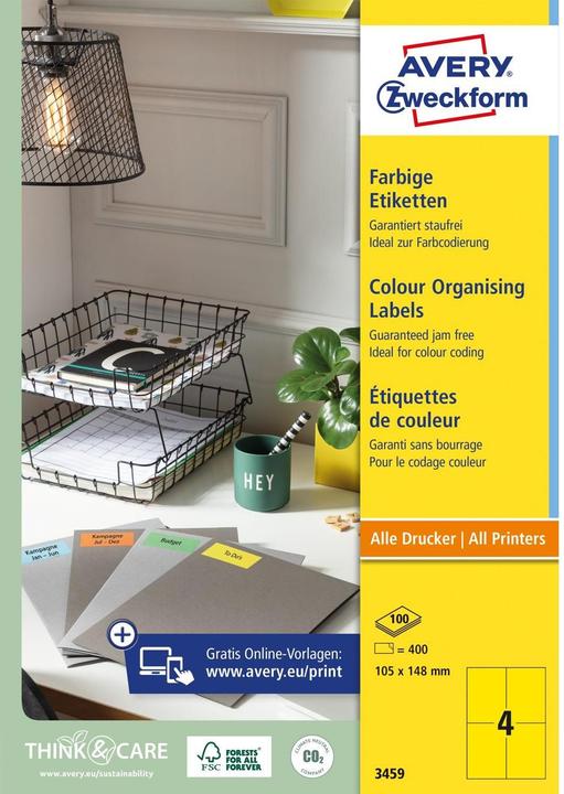 Image du produit Avery Étiquettes Farbige