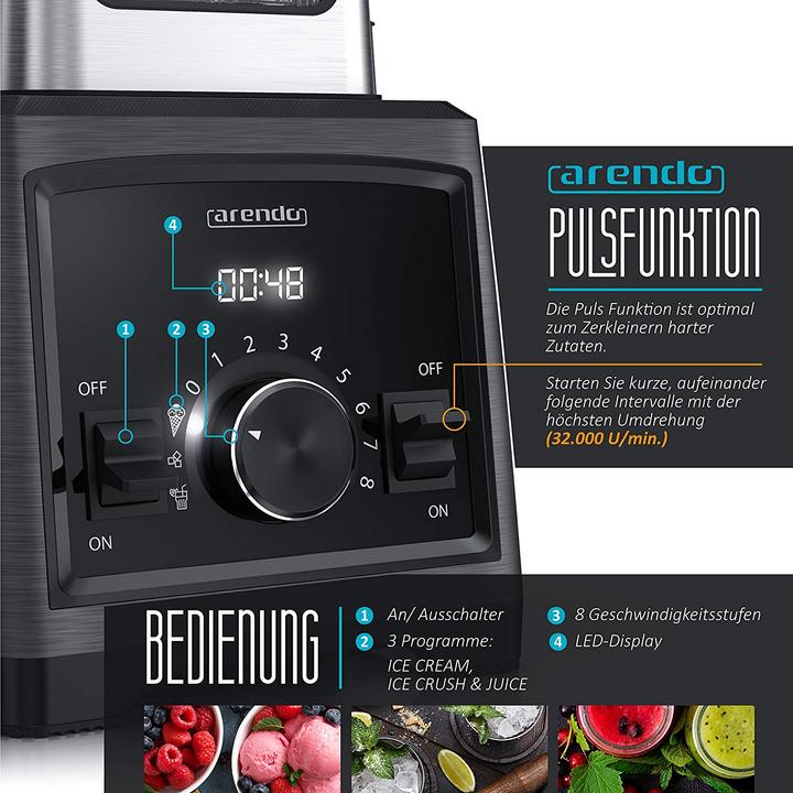 Produktbild Arendo Power Standmixer 2000W (2000 W)