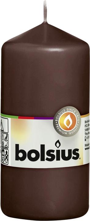 Actual product image Bolsius Pillar candle 12x5,8cm brown (1 pcs.)