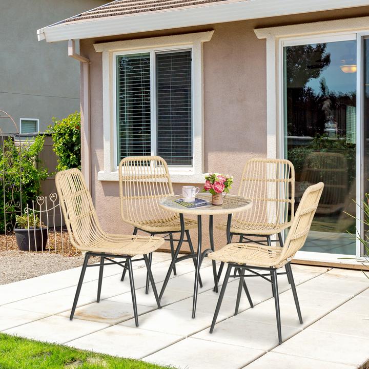 Produktbild Outsunny Gartenmöbel-Set mit geflochtenem Design (60 cm)
