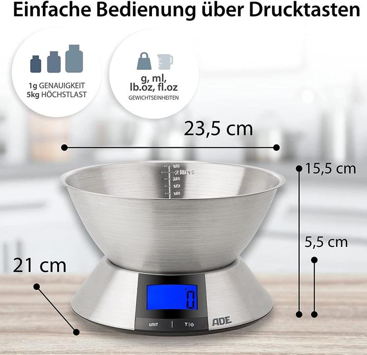 Actual product image ADE Kitchen scale Hanna