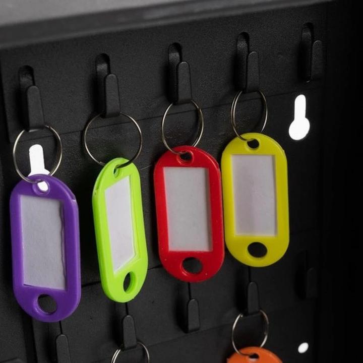 Image du produit Malatec Schlüsselschrank SCHLÜSSELKASTEN Schlüsselsafe für 48 Schlüssel mit farbigen Anhängern