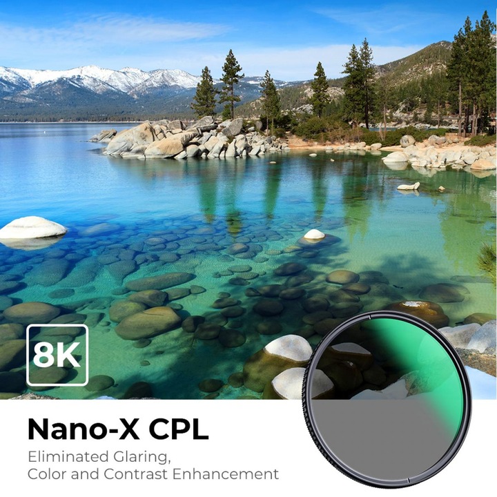 Immagine prodotto K&F Concept Filtro CPL da 67MM Filtro polarizzatore circolare super sottile con rivestimento verde a 28 strati (67 mm, Filtri polarizzanti)