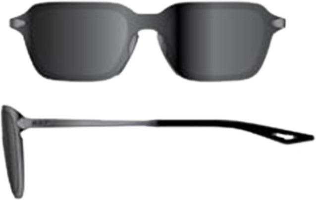Image du produit 100% Legere Trap Brille Matte Gunmetal - Black Mirror Lens (Mat Gunmetal, Lentille miroir noir)