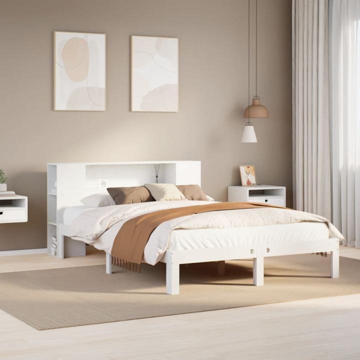 Produktbild vidaXL Bett mit Regal (140 x 190 cm)