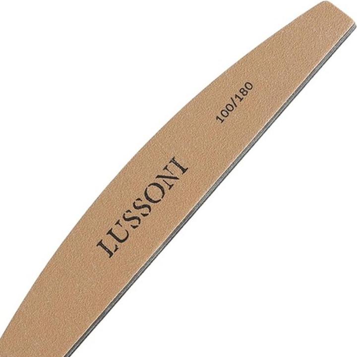 Produktbild Tools for Beauty T4B Lussoni Premium Half-Moon Nail Files 100/180 Grit for Natural and Hardened Nails - Pack of 50