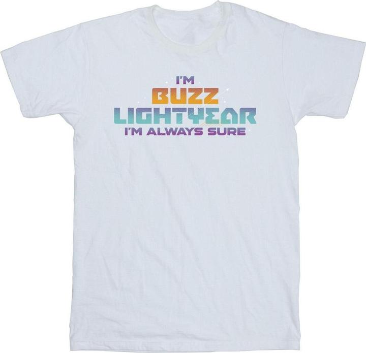 Actual product image Disney Mens Lightyear Always Sure Text T-Shirt (4XL)