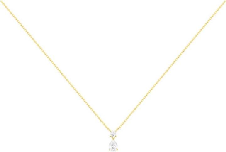 Image du produit Lara Collier Plaque Or - Zirconia (Laiton)