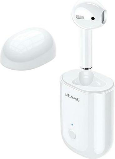 Produktbild Usams Słuchawka Bluetooth 5.0 LB Series + stacja dokująca biały/white BHULB01 (US-LB001) (ANC, 3.50 h, Kabellos)