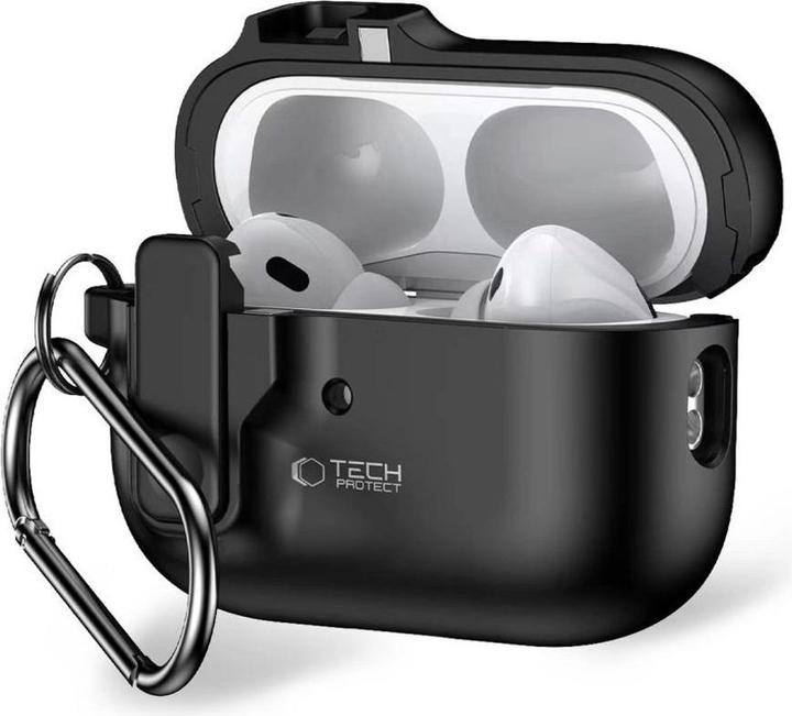 Produktbild Tech-Protect SLIM HOOK Apple AIRPODS PRO 1 / 2 BLACK (Kopfhörer Tasche)
