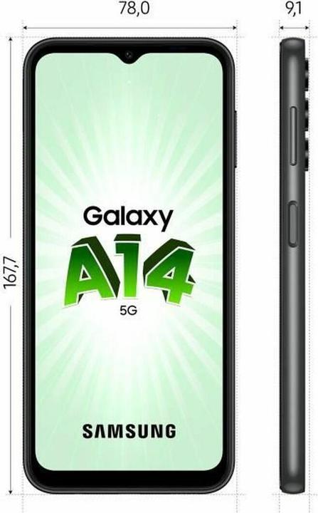 Produktbild Samsung Galaxy A14 5G (64 GB, Black, 6.60", Dual SIM, 5G)