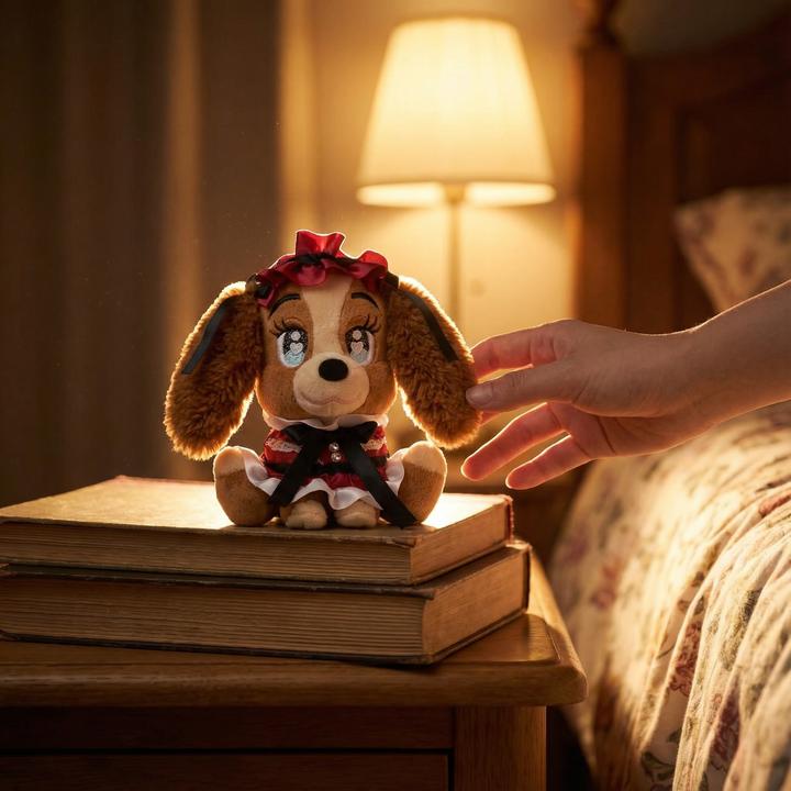 Actual product image Disney Lady plush key ring