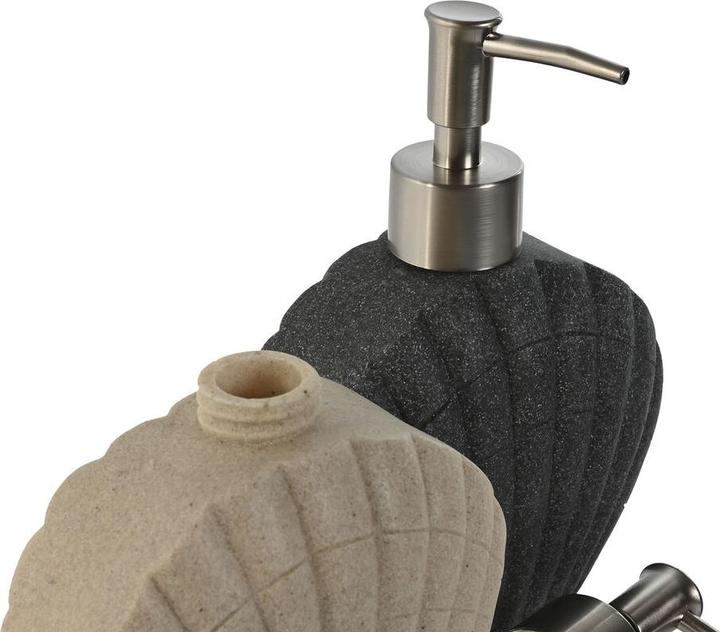 Actual product image Esprit Seifenspender Home Grau Creme Harz Polyäthylen 12 X 6 X 16,5 cm (2 Stück)