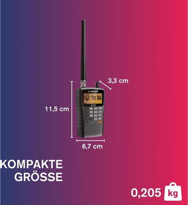 Produktbild Albrecht AE125H Funkscanner (10 km)