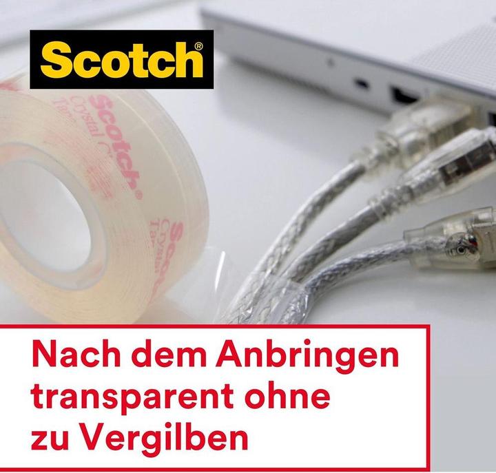Produktbild Scotch Crystal Tischabroller inkl. Ersatzrollen (19 mm)