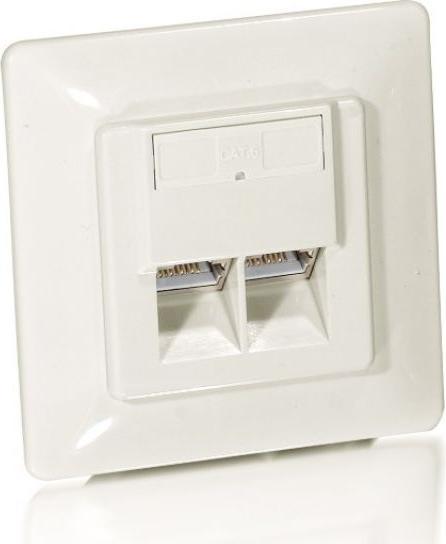 Produktbild equip Dose 2x Unterputz Perlweiss