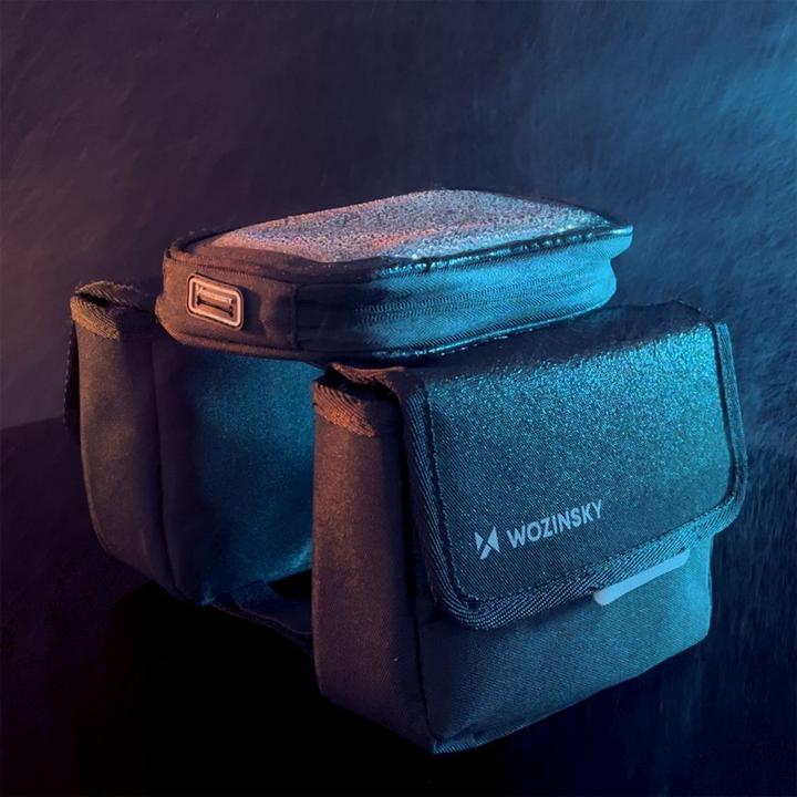 Image du produit iLike frame bike bag bicycle pannier waterproof phone case 1.5l (1.50 l, Sacoche de cadre)