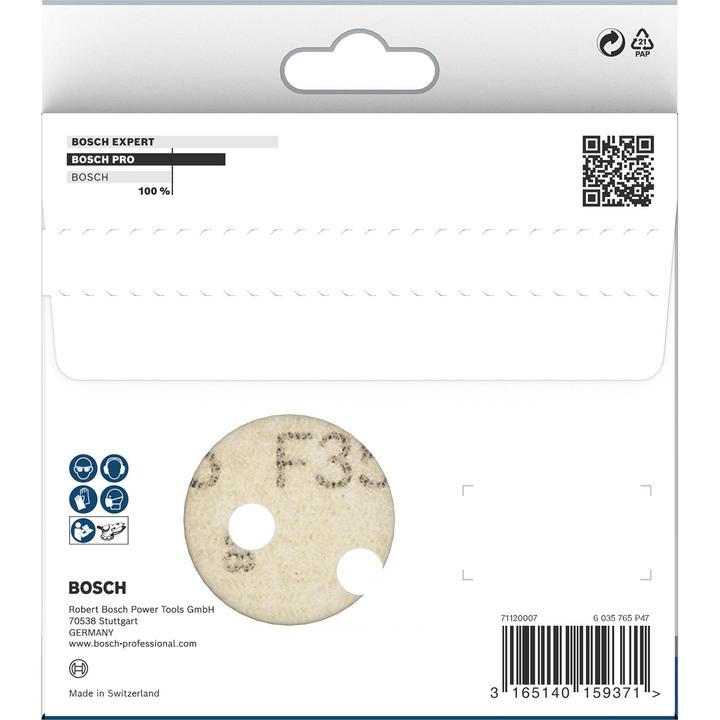 Image du produit Bosch Professional Zubehör PRO F355 Feuille abrasive, 125 mm, G240 (P240)