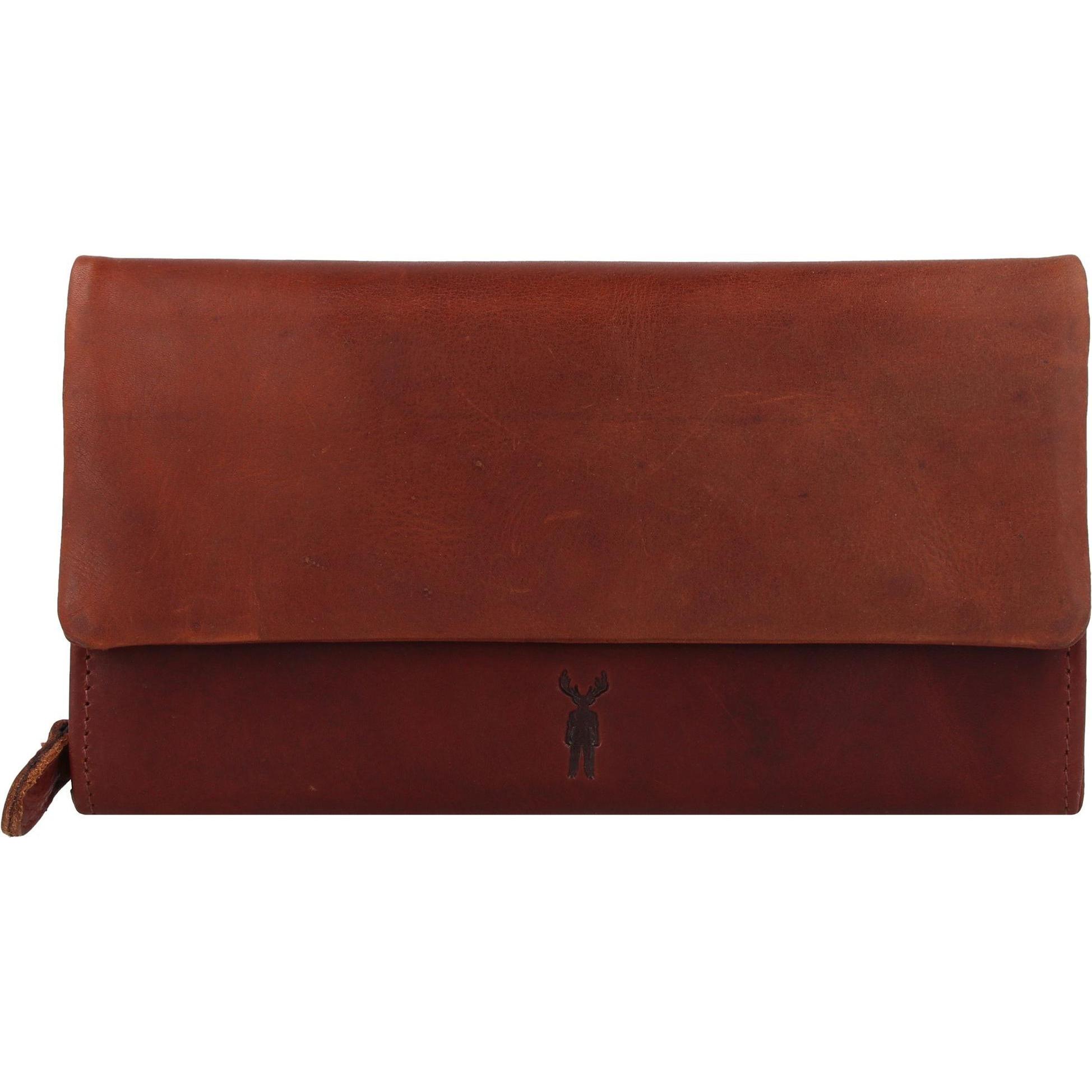 Jack kinsky, Damen, Portemonnaie, Risör Geldbörse RFID Schutz Leder 19 cm, Braun