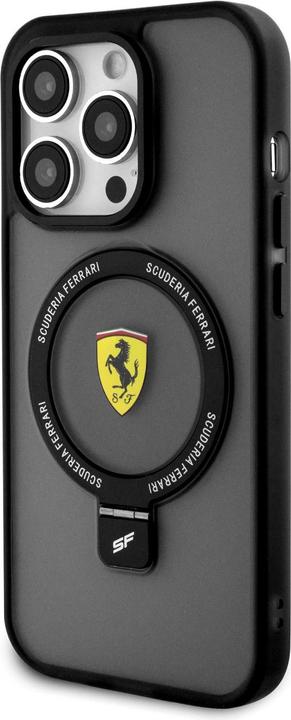 Produktbild Ferrari FEHMP15XUSCAK iPhone 15 Pro Max 6.7" czarny/black hardcase Ring Stand 2023 Collection MagSaf (Apple iPhone 15 Pro Max)