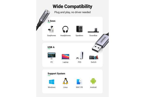 Image du produit Ugreen CM477 (Adaptateur jack)
