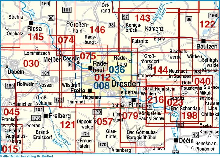 Actual product image City map Dresden 1 : 22 500