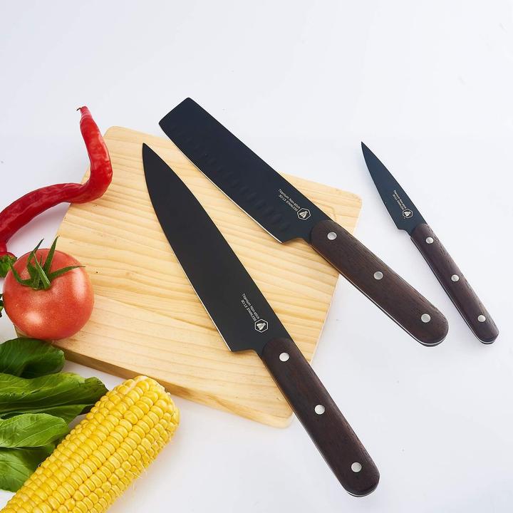 Produktbild Laguiole Set 5 Kitchen Knives Blk Blade/ Handle Wenge