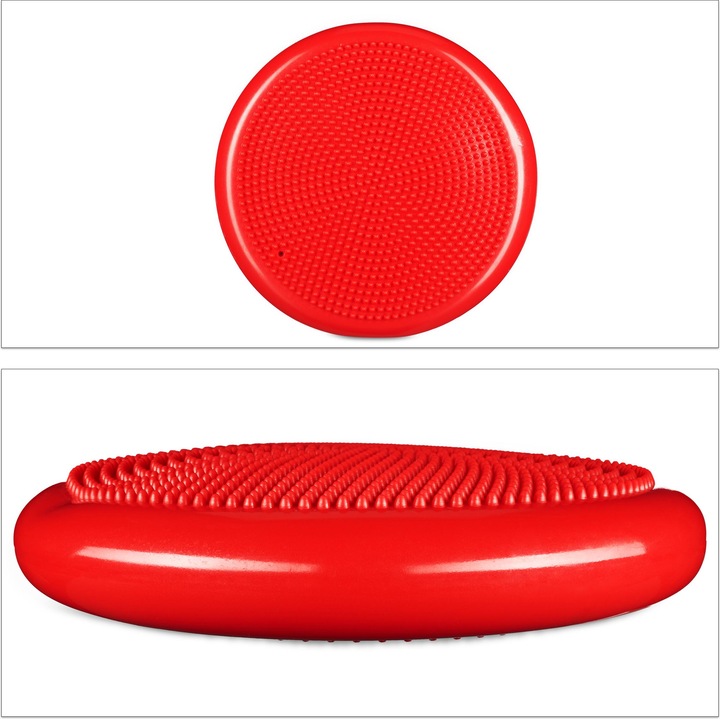 Image du produit Relaxdays Disque d'équilibre de 33 cm avec pompe à air