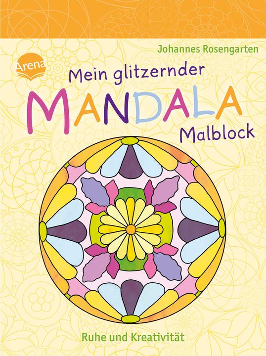 Actual product image My glittering mandala colouring block. Calm and creativity