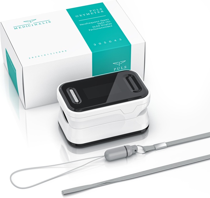 Actual product image Medicinalis SpO2 heart rate monitor