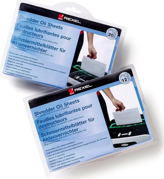 Immagine prodotto Rexel 20 Stück Ölblätter für Aktenvernichter
