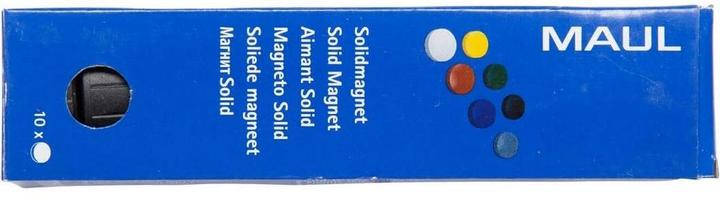 Actual product image Maul Magnet solid (Ø x H) 38 mm x 15.5 mm round Black 10 pcs 6163990 (10x)