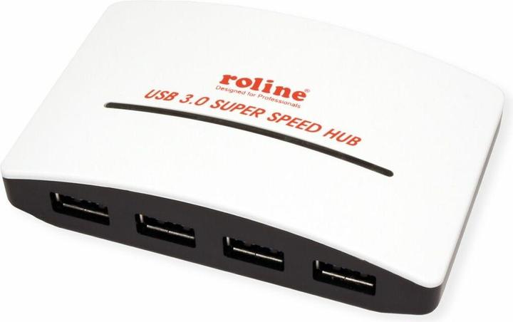 Roline Hub USB 2.0, 4 ports, avec adaptateur secteur (USB-A, 4 ports)