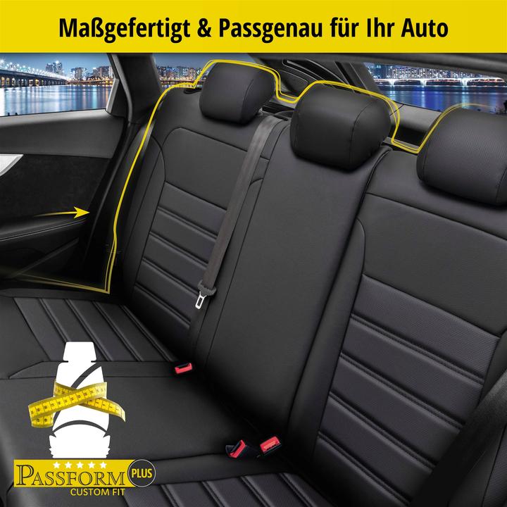 Image du produit Walser Housse de siège pour Skoda YETI (5L) 05/2009-12/2017, 1 housse de banquette arrière