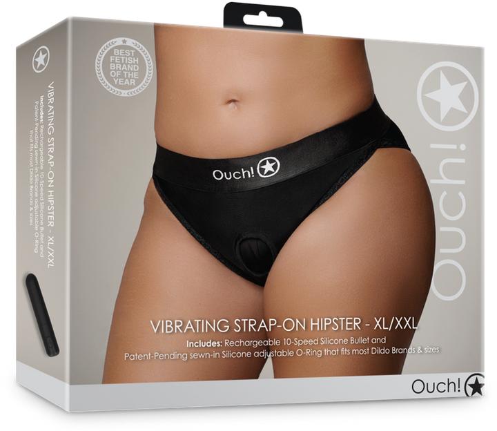 Produktbild Ouch! Vibrating Strap-on Hipster - XL/XXL