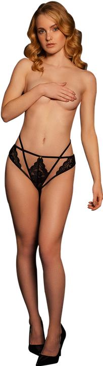 Image du produit Le Désir LÈna - Brief avec crosse et buttoirs ouverts, curseurs réglables et détails dorés - One Size (Taille unique)