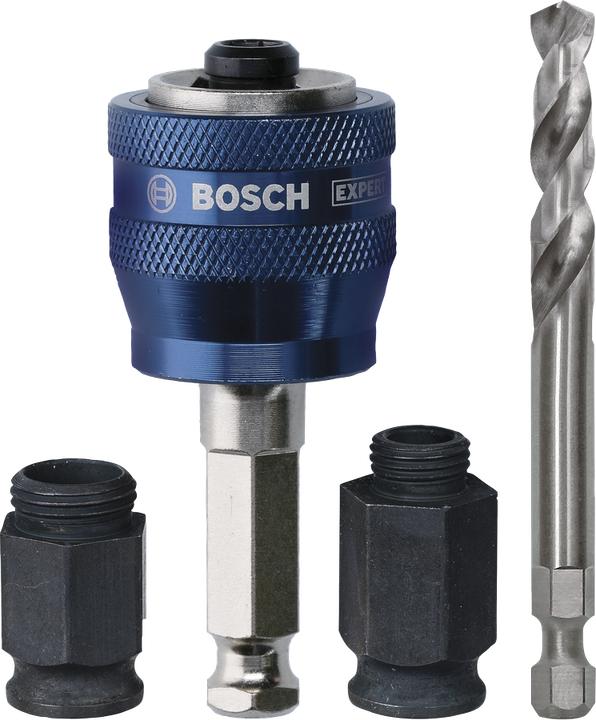 Produktbild Bosch Professional Zubehör EXPERT Power Change Plus Umrüst-Set, HEX Schaft 11 mm, HSS-G, 7,15 x 45 x 85 mm, 2 Adaptermuttern (7.15 Millimeter)