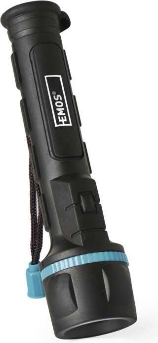 Produktbild Emos LED Gummi-Taschenlampe P3861, 20 lm, 2x AA (16.20 cm, 20 lm)