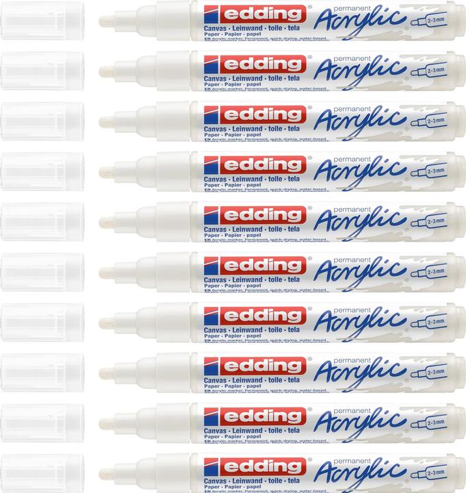 Actual product image Edding Acrylic marker 5100 Medium (White, 3 mm, 1 x)