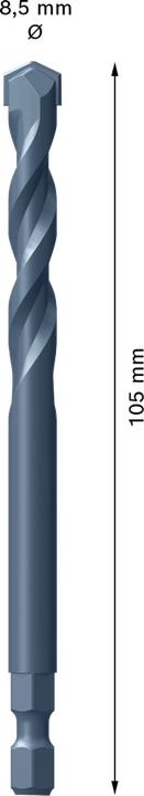 Produktbild Bosch Professional Zubehör EXPERT Power Change Plus Zentrierbohrer, TCT, 8,5 x 105 mm (8.5 Millimeter)