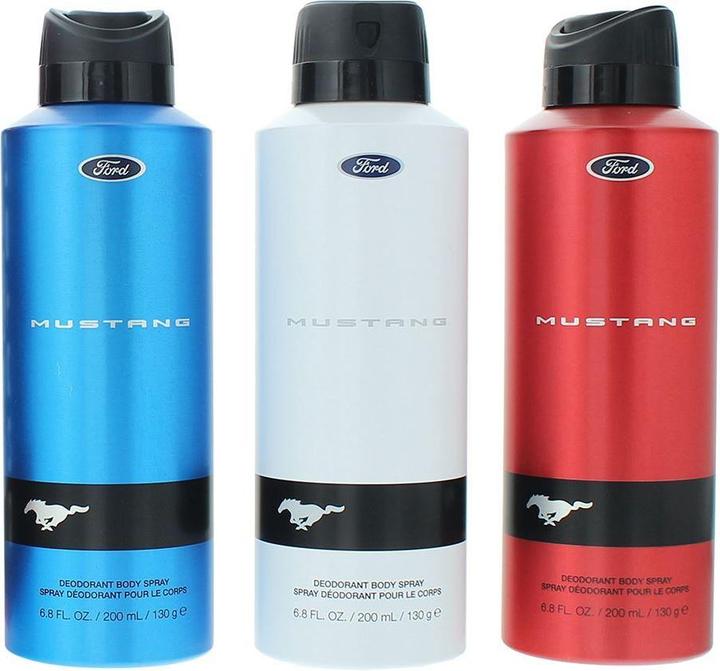 Produktbild Mustang Ford Deodorant Spray 6.8 Fl Oz - 3er-Pack (Spray, 200 ml)