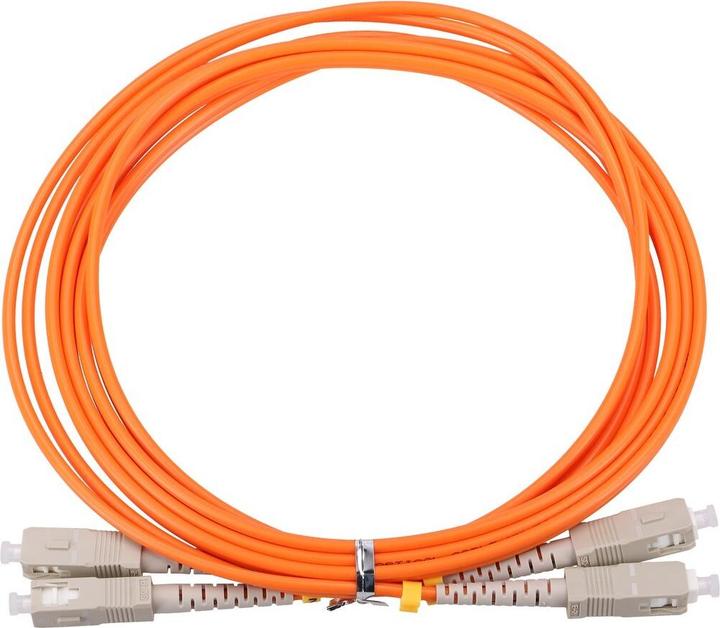 Actual product image Extralink SC/UPC-SC/UPC | Patchcord | Wielomodowy, Duplex, 50/125, 3mm, 1m (S/UTP, CAT6, 1 m)
